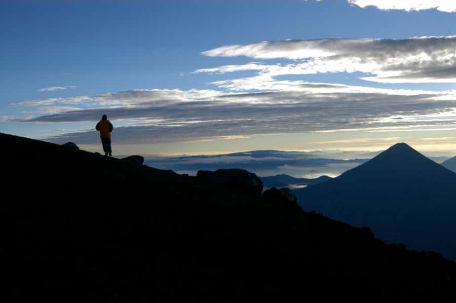 1 Day Acatenango Volcano Hike from Antigua - The first hour through working cornfields