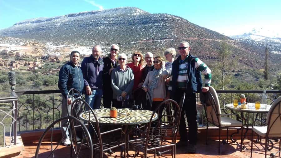2-Day Atlas Mountains Morocco Trek with Village Stay - Lunch under walnut trees and the return to Marrakech