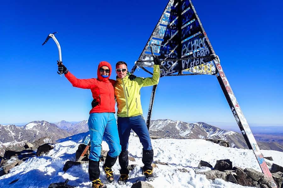 2 Days Mount Toubkal ascent trek via Ait Mizane Valley - Lunch near Sidi Chamharouch at 2,500 meters