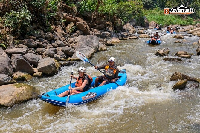8KM White Water Rafting and 3HRS Jungle Trekking Adventure - The 8km inflatable-kayak float