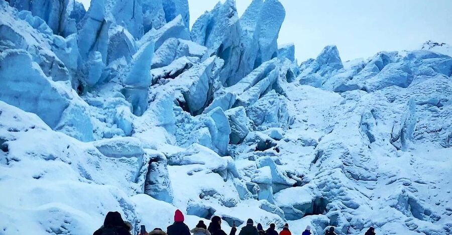 Anchorage: Full-Day Matanuska Glacier Hike and Tour - Walking across a frozen river of ice