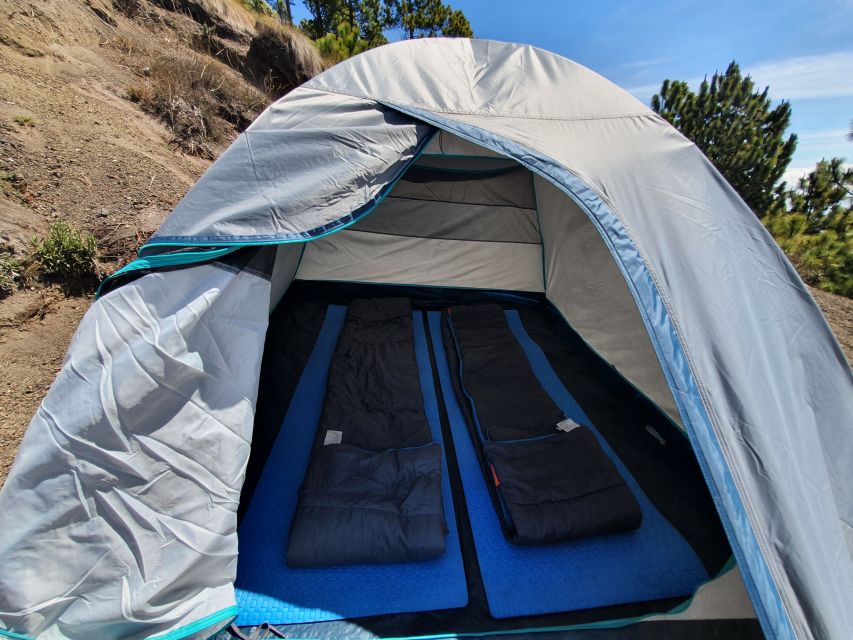 Antigua, Guatemala: Volcano Acatenango Overnight Hiking - Base camp with Fuego in front of you