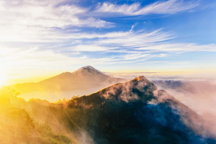 Bali: Mount Batur Sunrise Trek and White Water Rafting - Sunrise, breakfast, and the crater rim