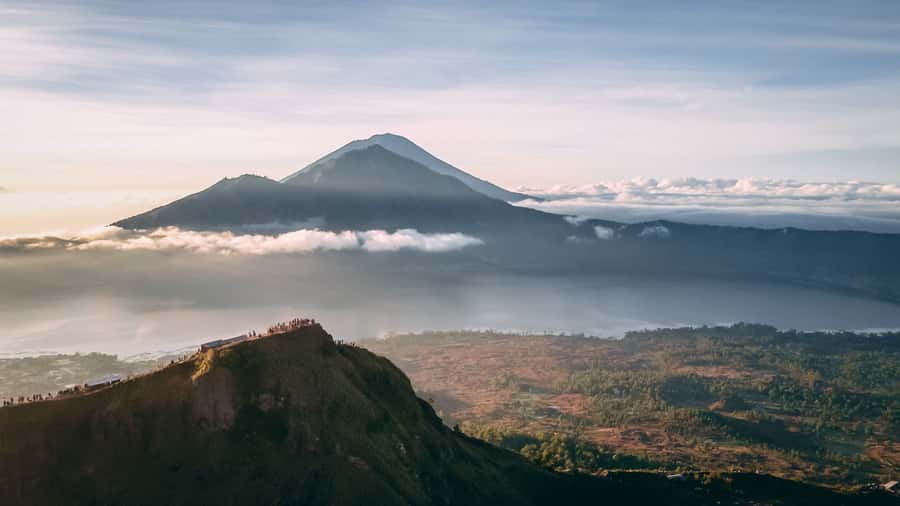 Bali: Mount Batur Sunset Trek with Picnic - The climb through black lava and forest