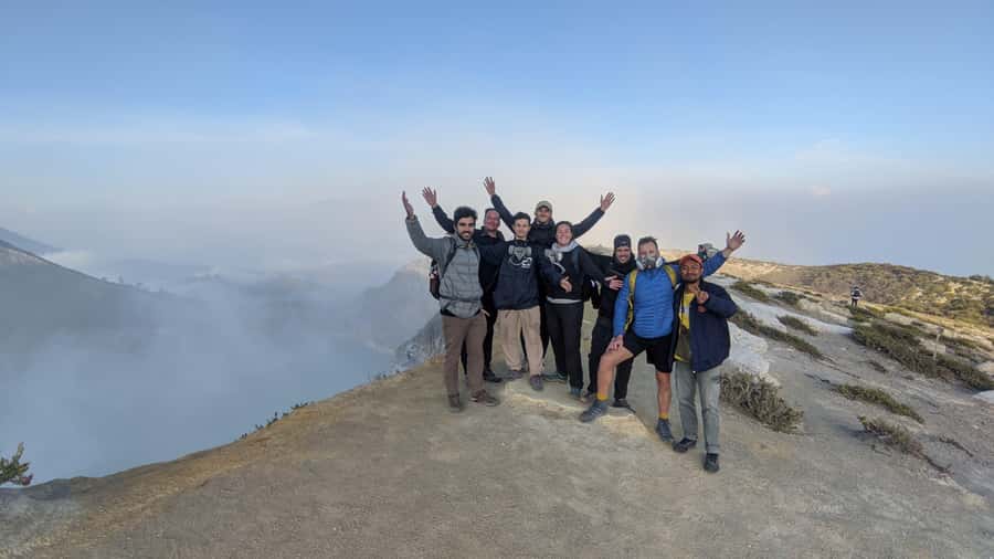 Bali or Banyuwangi: Mount Ijen Blue Fire Hiking - Sunrise, the turquoise lake, and the best photo time