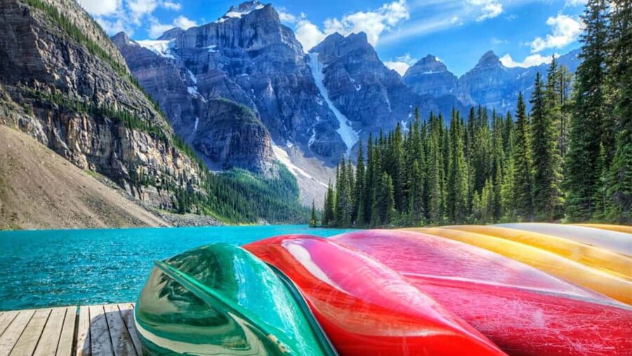 Banff/Canmore Moraine Lake & Lake Louise-Hike/Canoe/Sightsee - The 105-minute drive into Banff National Park