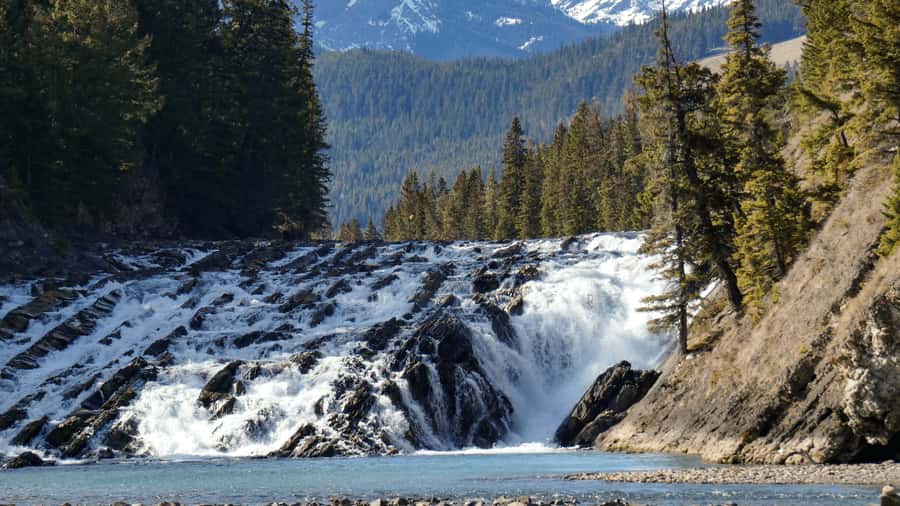 Banff: Gondola Ticket and Johnston Canyon Hiking Tour - Bow Falls and the Surprise Corner view