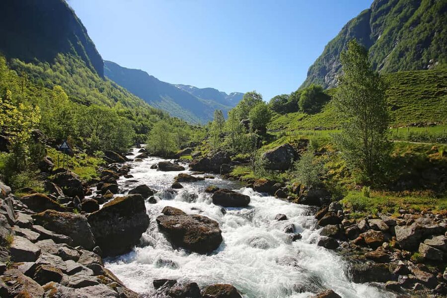 Bergen: Easy Hike to Bondhus Glacier Lake & Rosendal Visit - Sailing across the Hardangerfjord