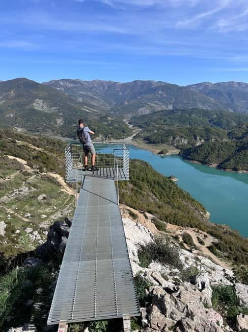 Bovilla Lake & Kruja Castle, Gamti Mnt Optn Hike by 4x4 SUV - A brief riverside pause before Kruja