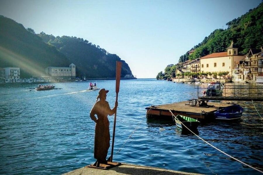 Camino de Santiago hike in San Sebastian - Starting beside the Kursaal in San Sebastian