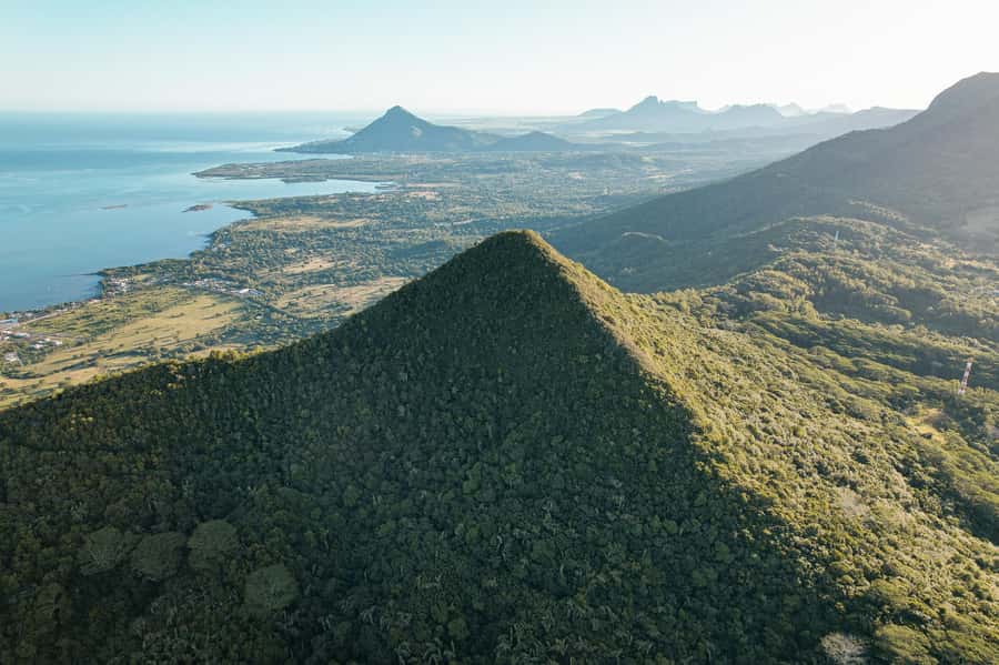 Chamarel: Sunset Mountain Hike - Forest, birds, geology, and the island below