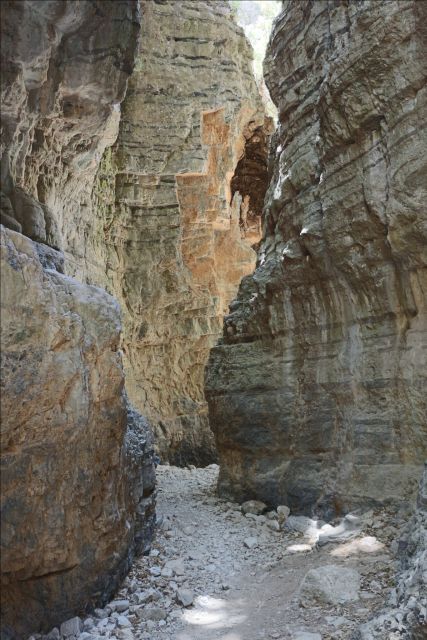 Chania: Imbros Gorge Hiking Tour & Beach Relaxation - Timing, meeting points, and the return ride