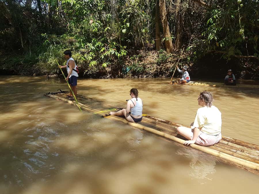 Chiang Mai: 2-Day Jungle Trek with Elephant Farm & Raft Ride - The uphill route to the Karen hill village
