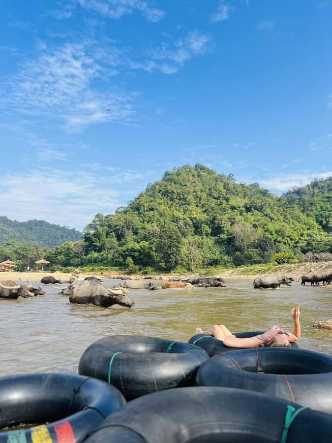 Chiang Mai Adventure: Trekking, Tubing & Waterfall Slide - Thai lunch and a proper rest at base camp