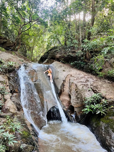 Chiang Mai Adventure: Trekking, Tubing & Waterfall Slide - Floating the Mae Taeng River near the elephant parks