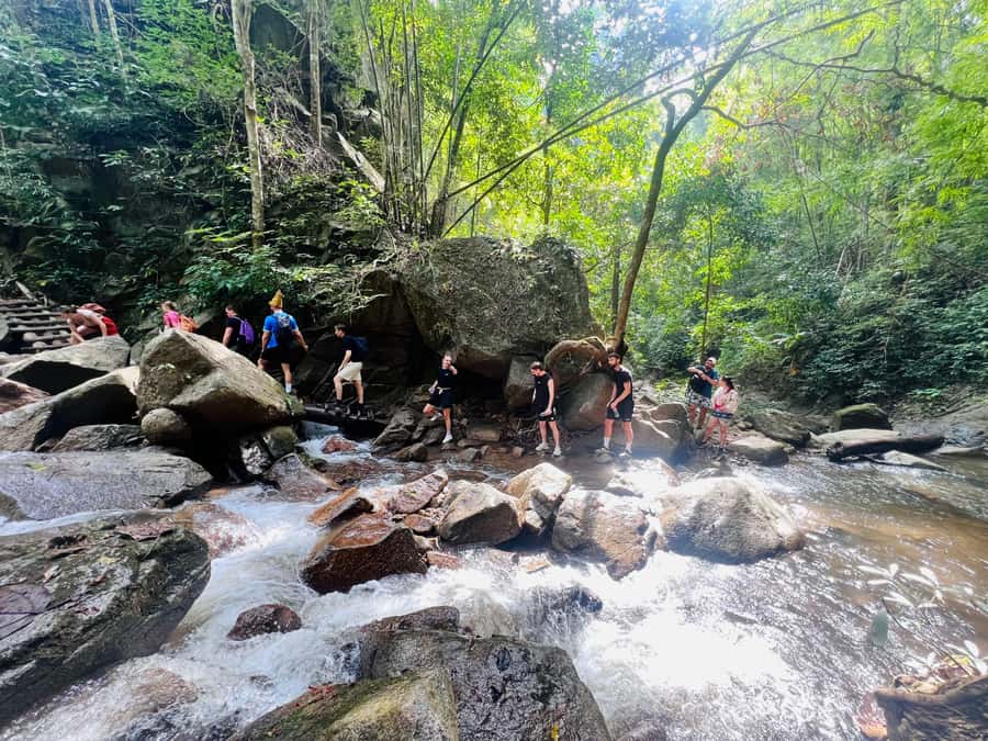 Chiang Mai Adventure: Trekking, Tubing & Waterfall Slide - The early ride from Chiang Mai to base camp