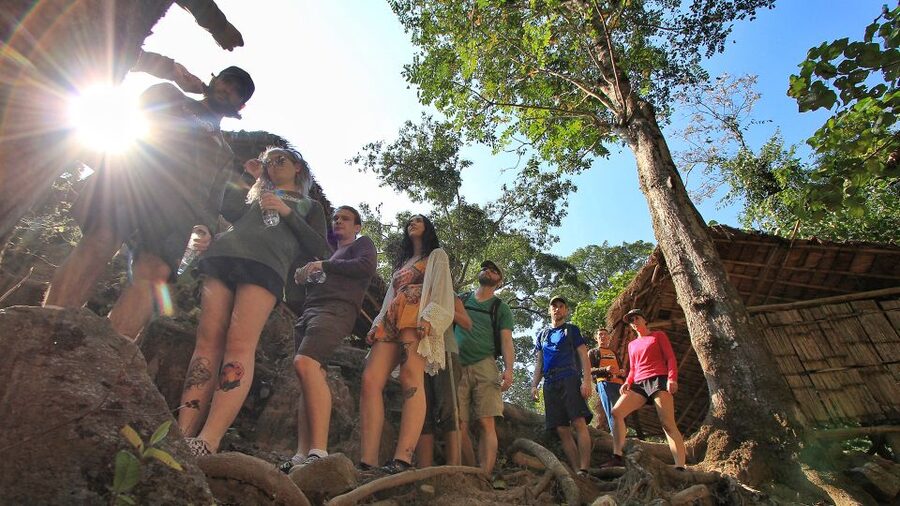 Chiang Mai: Guided Jungle and Waterfall Trek with Transfer - Reaching the 10-meter waterfall