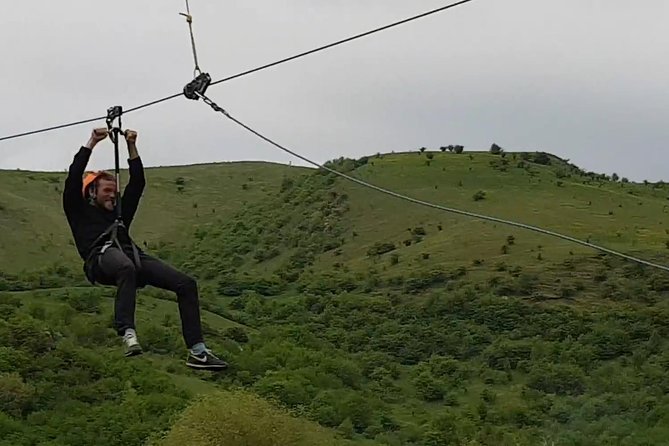 CLUJ ADVENTURE TOUR ! ZIP LINE and HIKE - From Cluj-Napoca to a 600-meter zipline