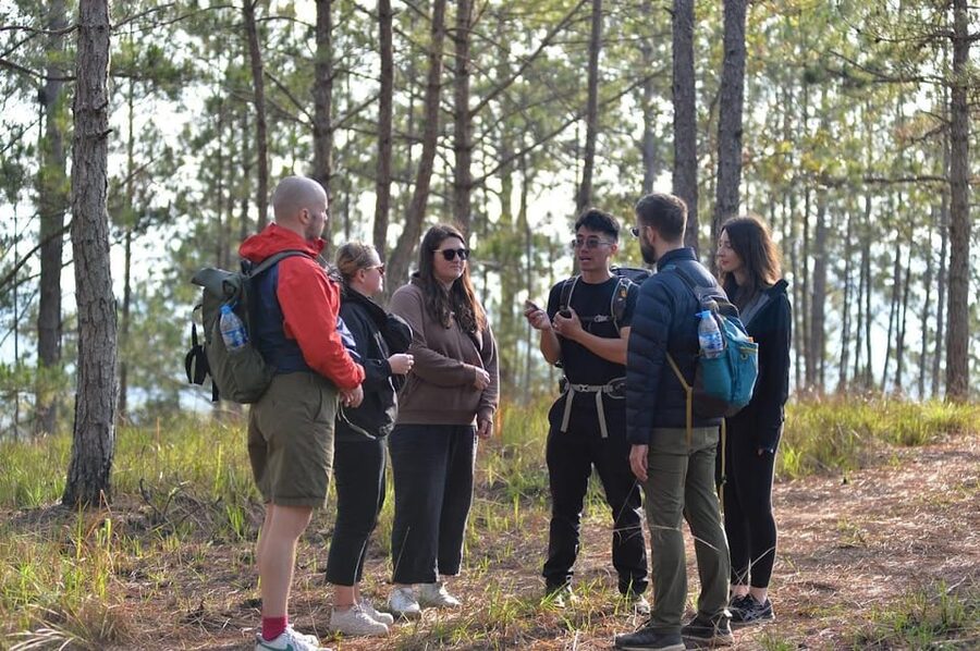 Dalat: Cloud Chasing packaged hike - Sunrise Pickup Included - Reaching the second-highest peak