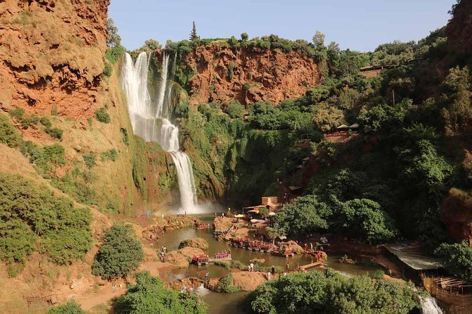 Day Trip To Ouzoud Waterfalls (Guide Hike & Boat are options) - The €2 boat ride and the view from below