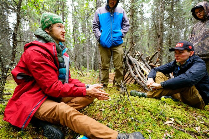 Denali Primitive Survival - 4hr Easy Hiking & Survival Workshop - Starting a fire with almost nothing