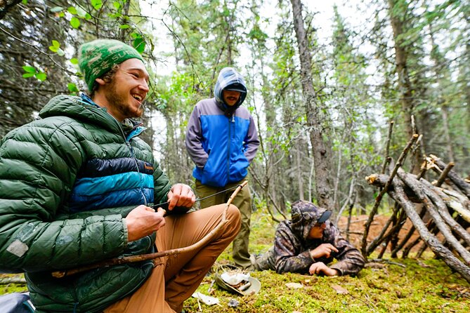 Denali Primitive Survival - 4hr Easy Hiking & Survival Workshop - The pickup and walk into the forest