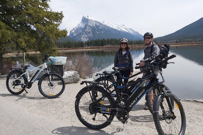 eBike and Hike Banff to Johnston Canyon small group guided program - Legacy Trail forests and the Bow Valley Parkway