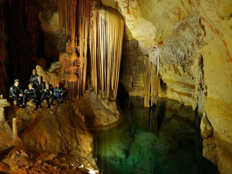 Estany d'en Mas: Coastal Hike, Abseil & Sea Cave Exploration - Underground lakes and limestone formations