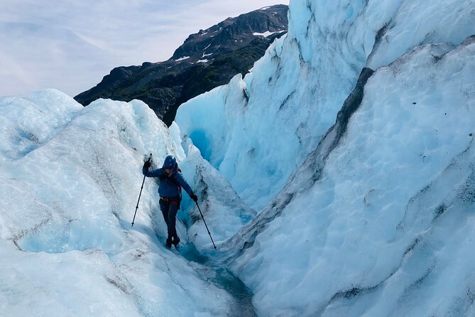 Exit Glacier Ice Hiking Adventure from Seward - Blue ice, crevasses, moulins, and waterfalls