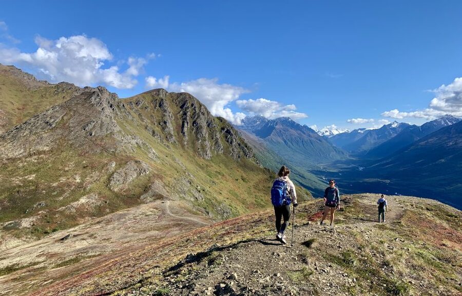 From Anchorage: Chugach State Park Guided Alpine Trek - The first miles: forest, rising ground, and a change in scenery