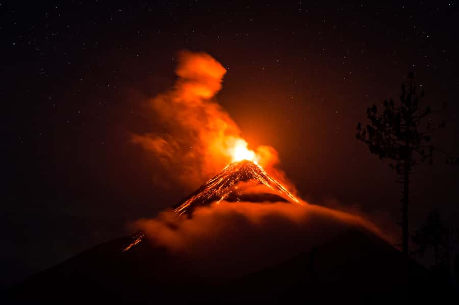 From Antigua: 2-Day Acatenango Volcano Hiking with Guide - The real attraction: Fuego erupting after dark