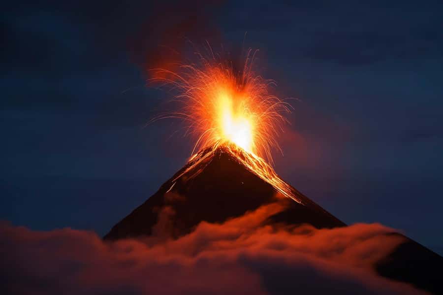 From Antigua: Adventure, 2-Day Hiking to Acatenango Volcano - Base camp, cold air, and the glow of Fuego