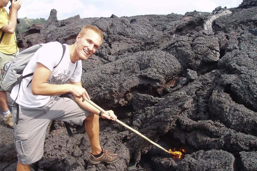 From Antigua: Pacaya Volcano Trek - Starting the climb through Pacaya’s forest