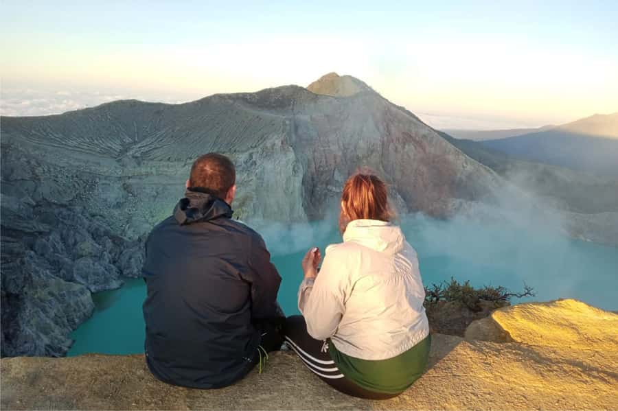 From Bali: Ijen Volcano Sunrise Hike with Transfer & All Fee - Reaching the blue fire and crater