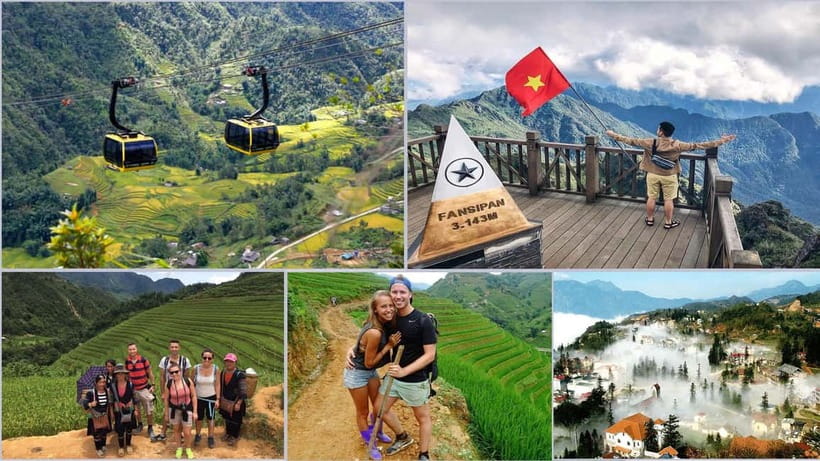 From Hanoi: 2-Day Sapa-Fansipan Peak & Trek & Ha Giang Bus - Lunch, check-in, and the road to Lao Chai