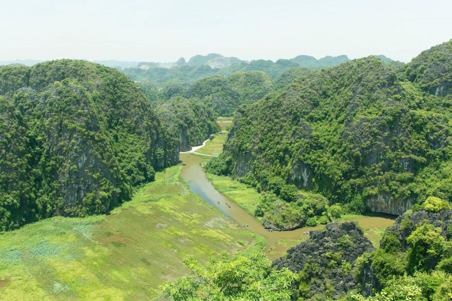 From Hanoi: Hoa Lu, Hang Mua Hike, Tam Coc Boat, and Lunch - Cruising the Hoang Long River by sampan