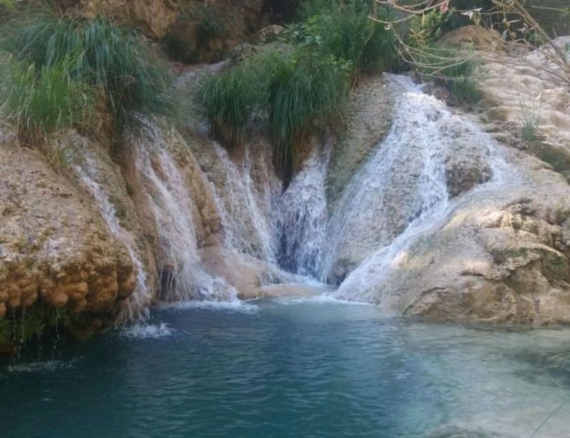 From Kalamata: Polylimnio Waterfalls Guided Hiking Tour - The final waterfall and turquoise pool