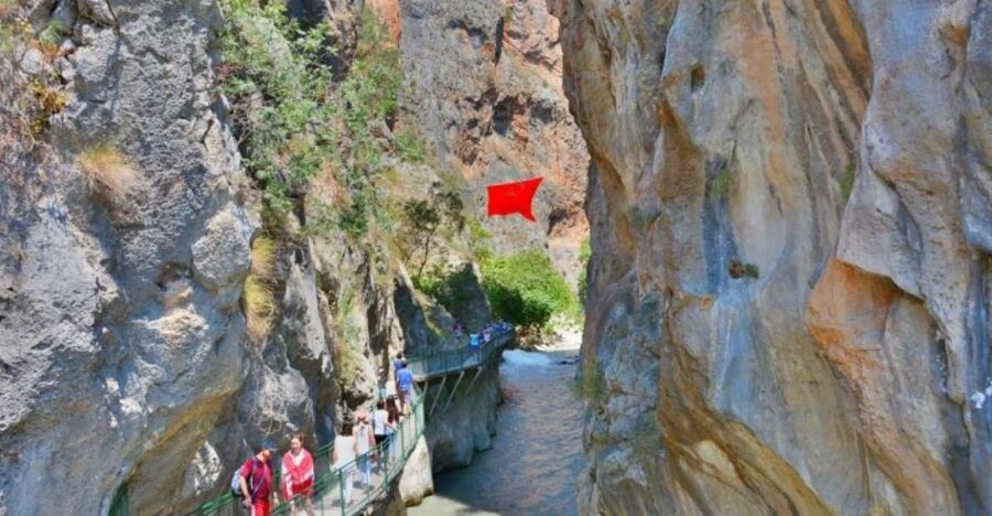 From Kalkan: Saklikent Gorge and Gizlikent Waterfall Trek - Walking through Saklikent Gorge