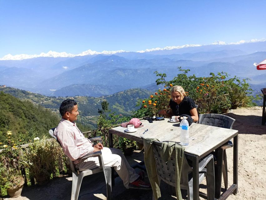 From Kathmandu: Everest View from Nagarkot & hike to Changu - The three-hour route through villages and fields