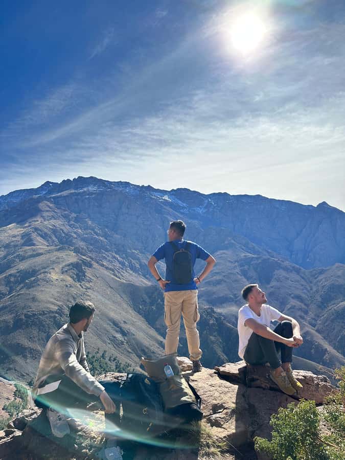 From Marrakesh: Atlas Mountains Talamrout Summit Day Hike - The climb through Tamatert Valley