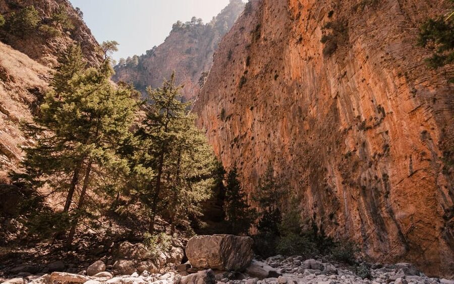 From Panormo or Lavris: Samaria Gorge Hike with Guide - The ferry to Sfakia and the long ride home