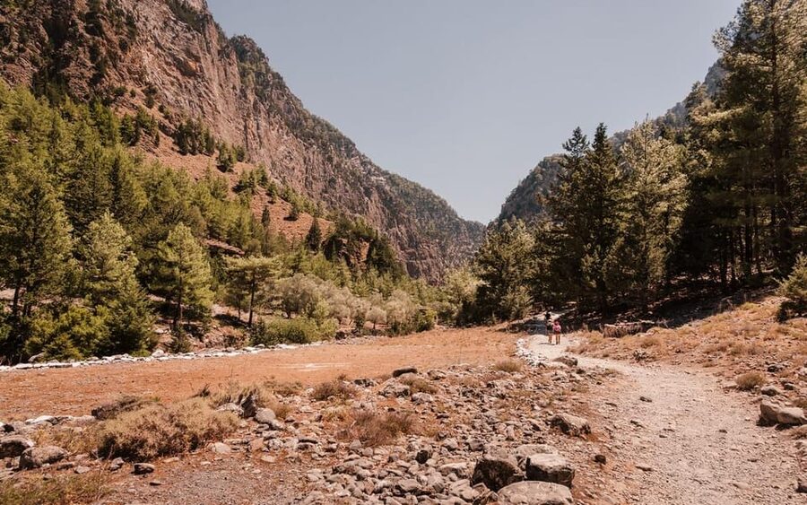 From Panormo or Lavris: Samaria Gorge Hike with Guide - Walking through the gorge at your own pace