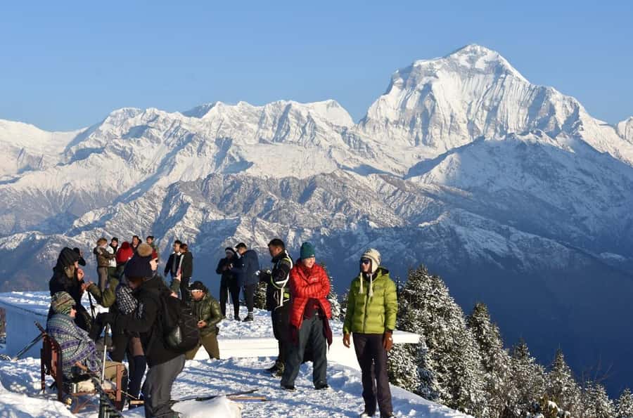From Pokhara: 3-Day Ghorepani Poon Hill Trek with Guide - Day two: Ulleri to Ghorepani through forest and villages