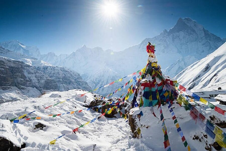 From Pokhara: 5-Day Annapurna Basecamp Trek with Hot Springs - The long descent from base camp to Bamboo