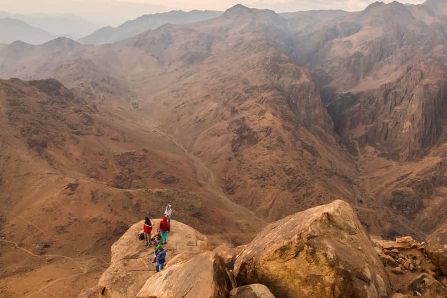 From Sharm: Mount Moses Trekking, Sunrise & Monastery Visit - Waiting in the cold for the Sinai sunrise