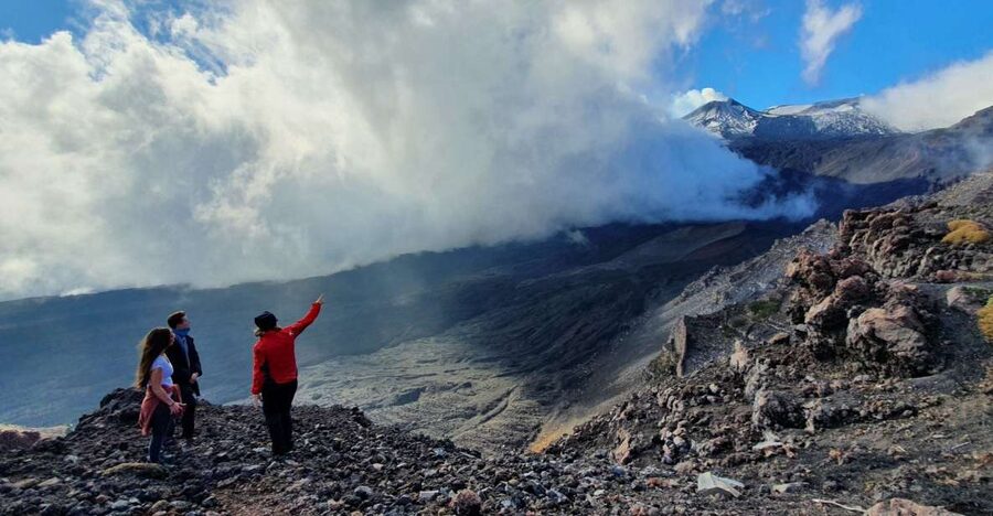 From Taormina or Catania: Private Full-Day Mount Etna Hike - The lava tube and easy caving