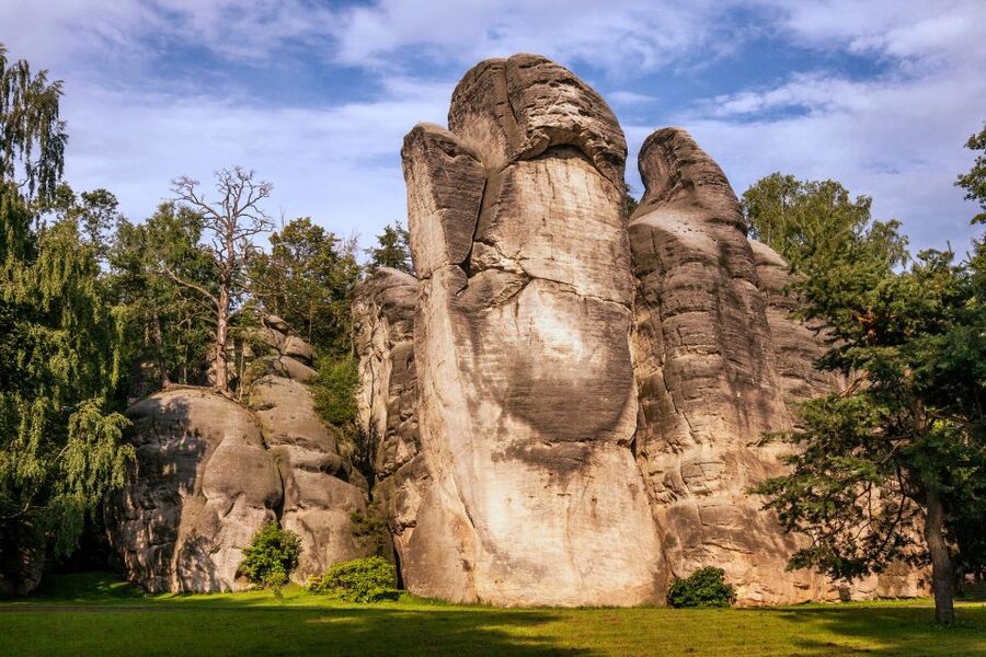 From Wroclaw: Hiking Trail in Rock City Adrspach - Lake, streams, and the waterfall