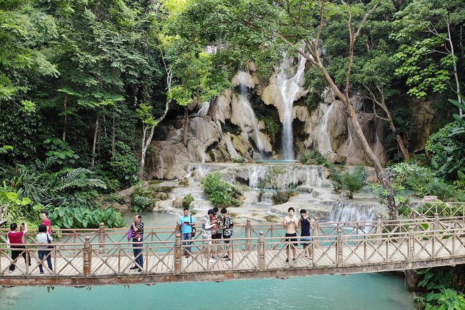Full Day Trek to Kuang Si Waterfalls, Remote Village - A riverside lunch that supports a local family