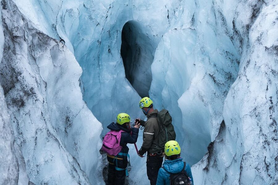 Glacier Hike Experience on Sólheimajökull - Meet on location - Gearing up with crampons and safety equipment