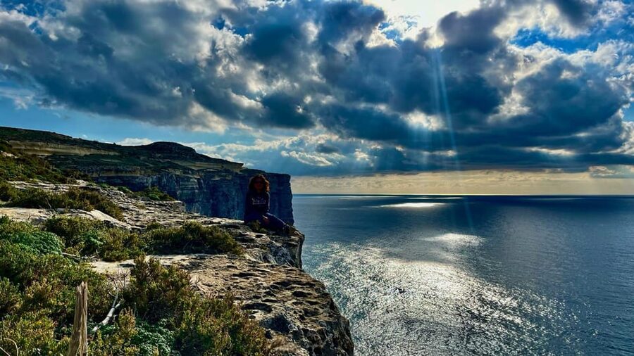 Gozo Unveiled Hiking: A Guided Hike Tour in Gozo - The West - Looking down on Xlendi Bay
